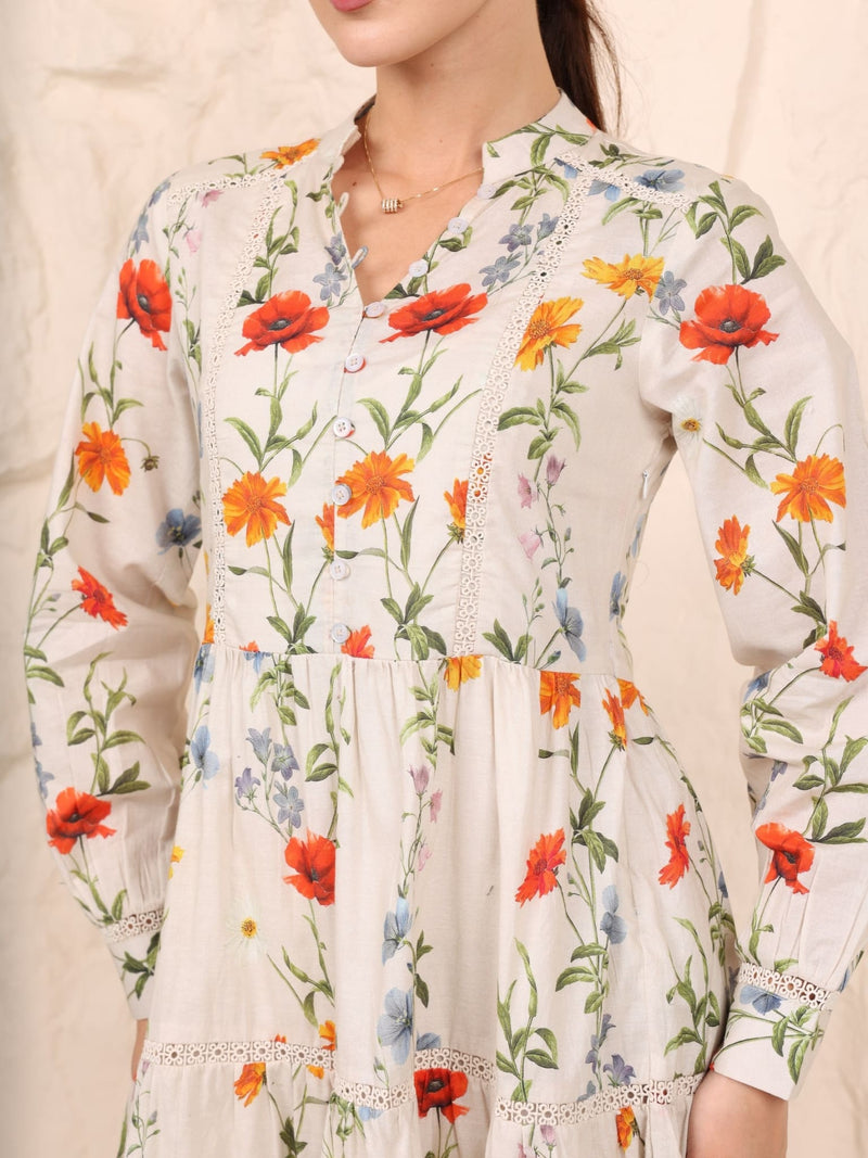 Shirley Lace Long Floral Dress Shirley Lace Long Floral Dress