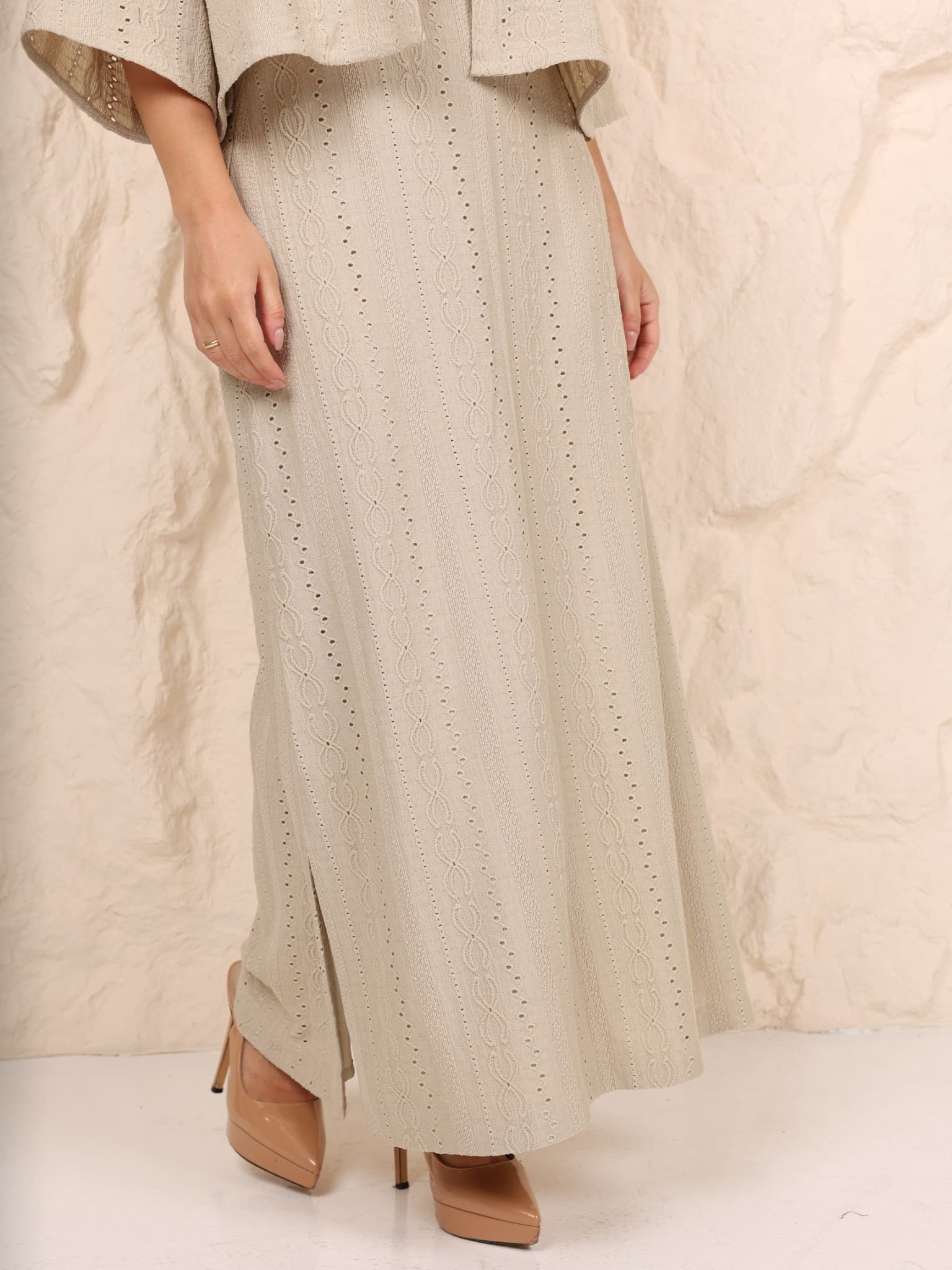 Zariah Crochet Sage Skirt