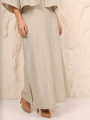 Zariah Crochet Sage Skirt