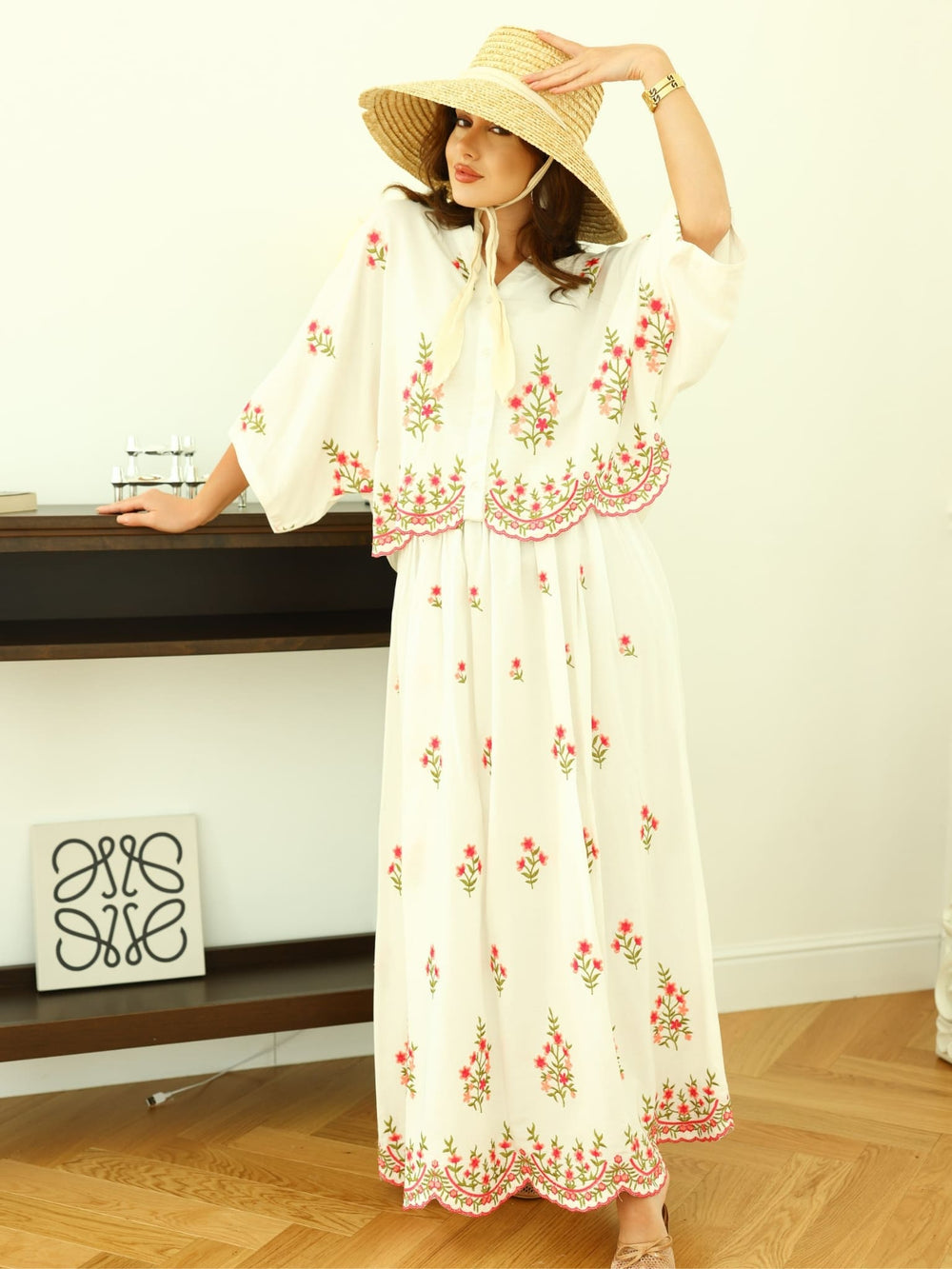 Estelle Summer Embroidered Shirt