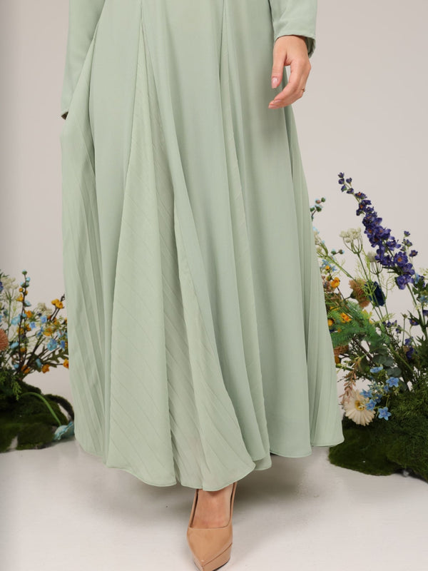 sachin and babi light blue dress Esther Sage Panel Dress