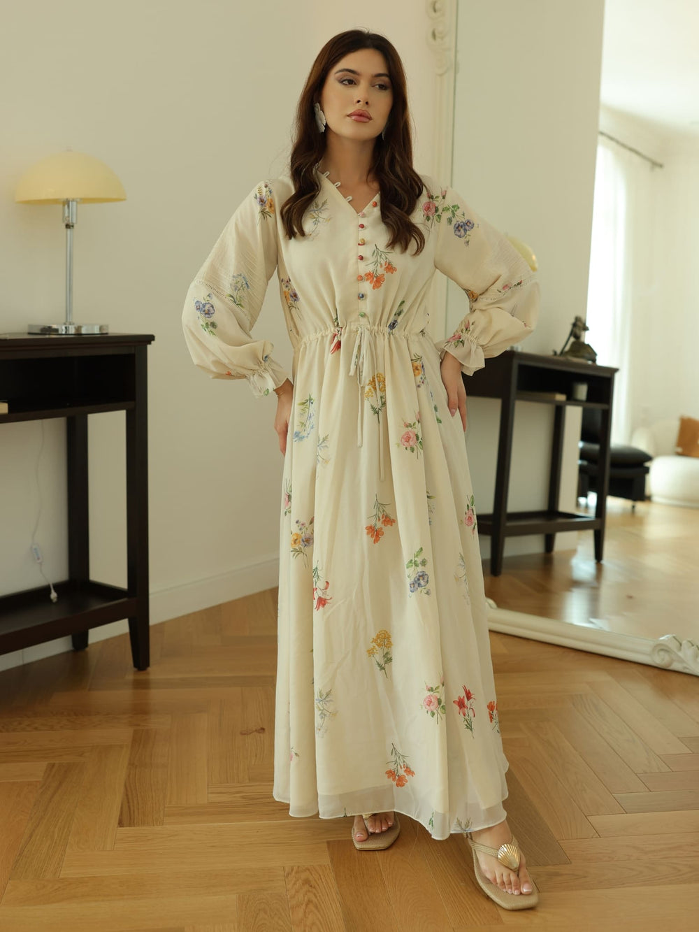 Amertha Floral Long Dress