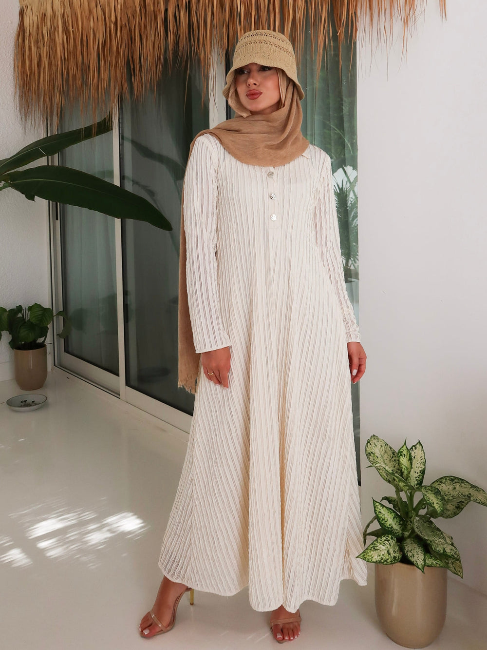 Ziva Crochet Long Dress