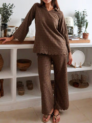 Cassia Olive Crochet Shirt