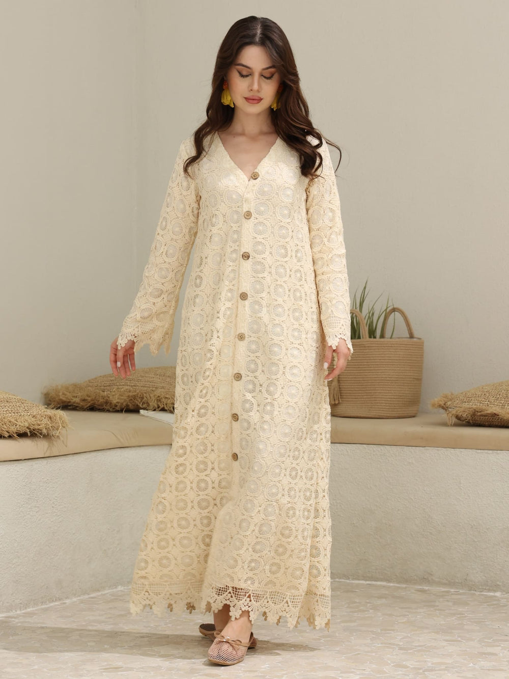 Lilium Crochet Long Dress