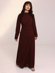 Colette Drape Long Dress