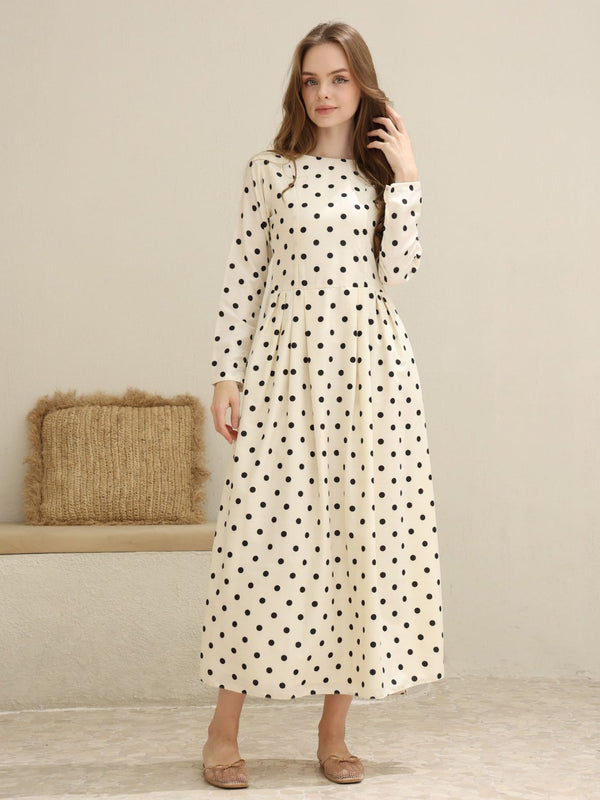 Stipple Dew Polka Dots Dress