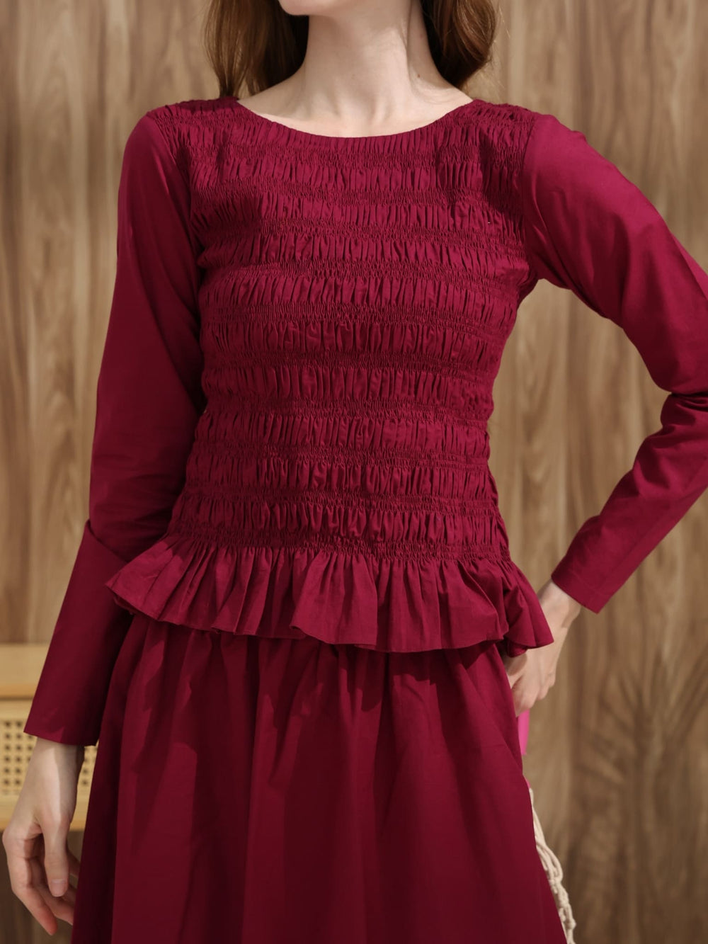 Blossie Plum Smock Shirt