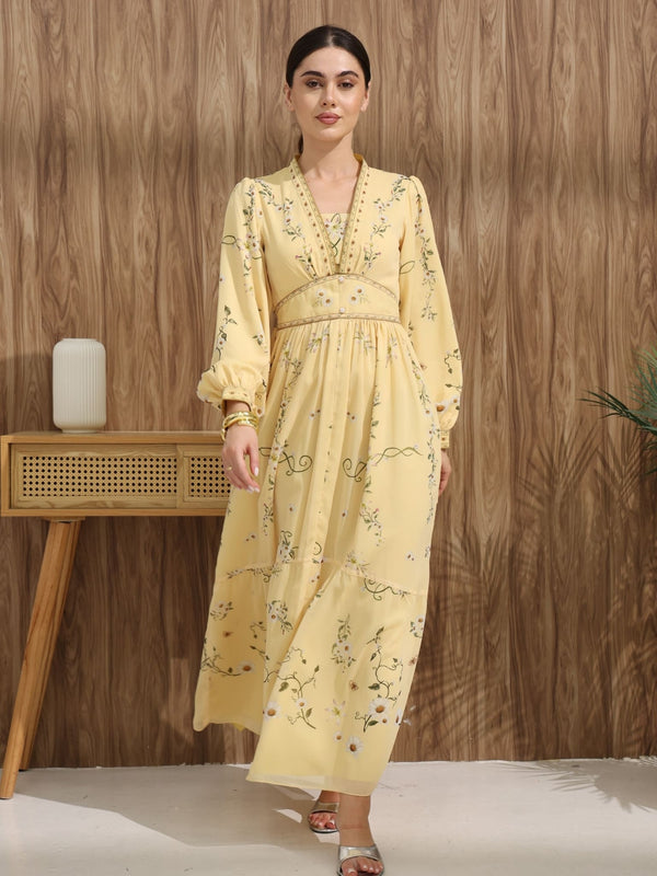western dresses Wild West Ruffle Dress Desert Ivory Western yokes casual western dresses for ladies