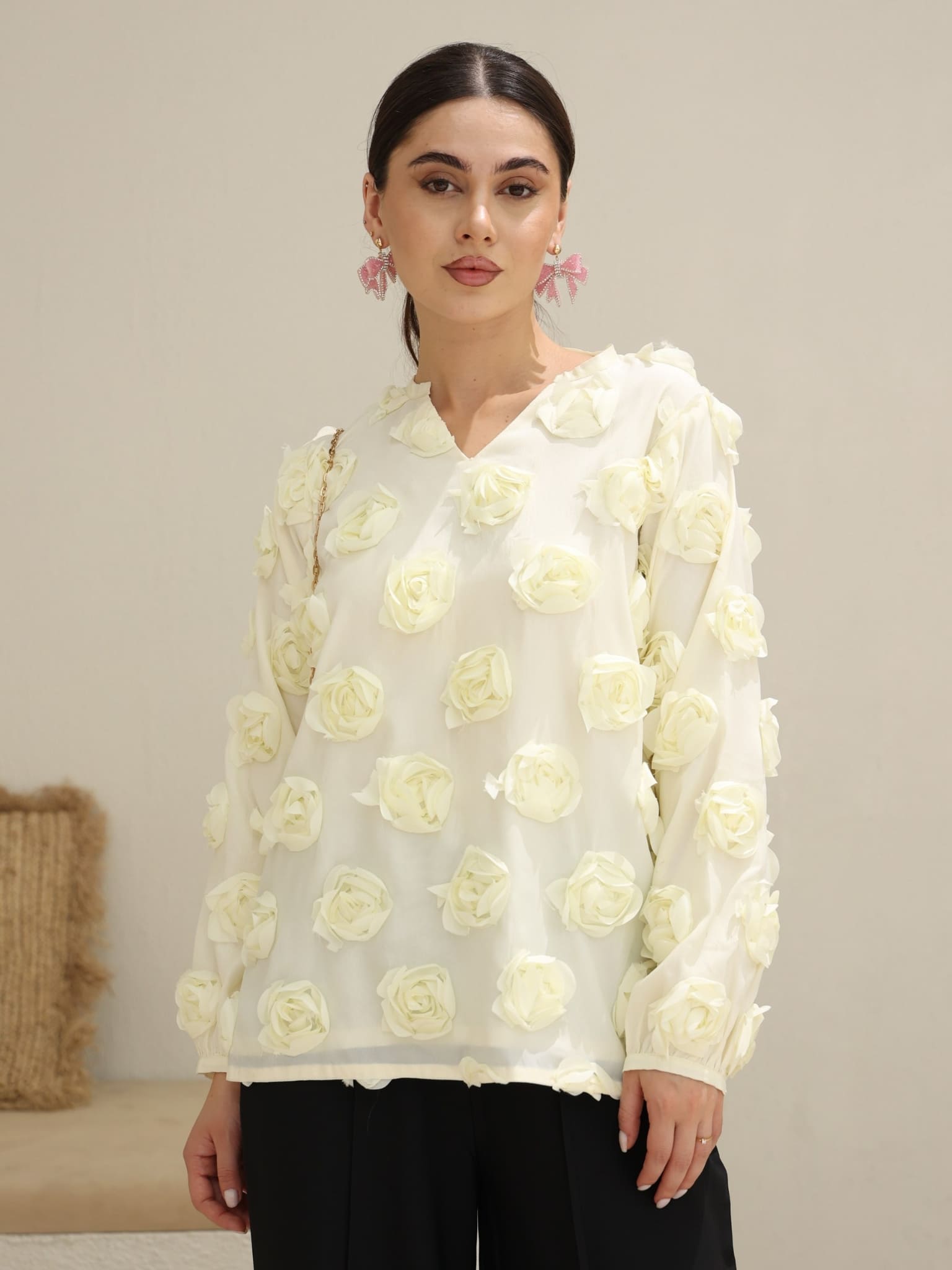 Deyla 3d Rose Shirt