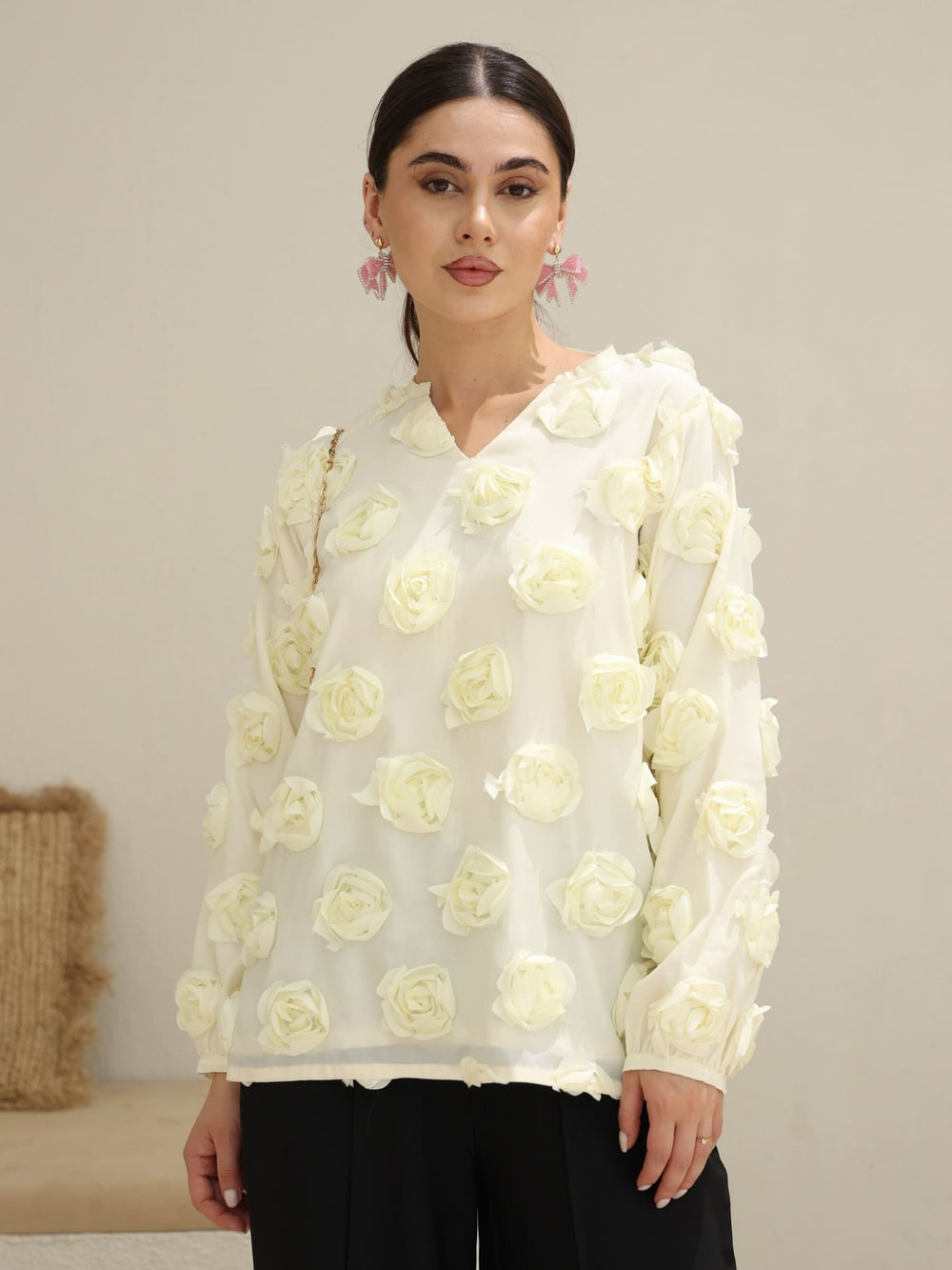 Deyla 3d Rose Shirt