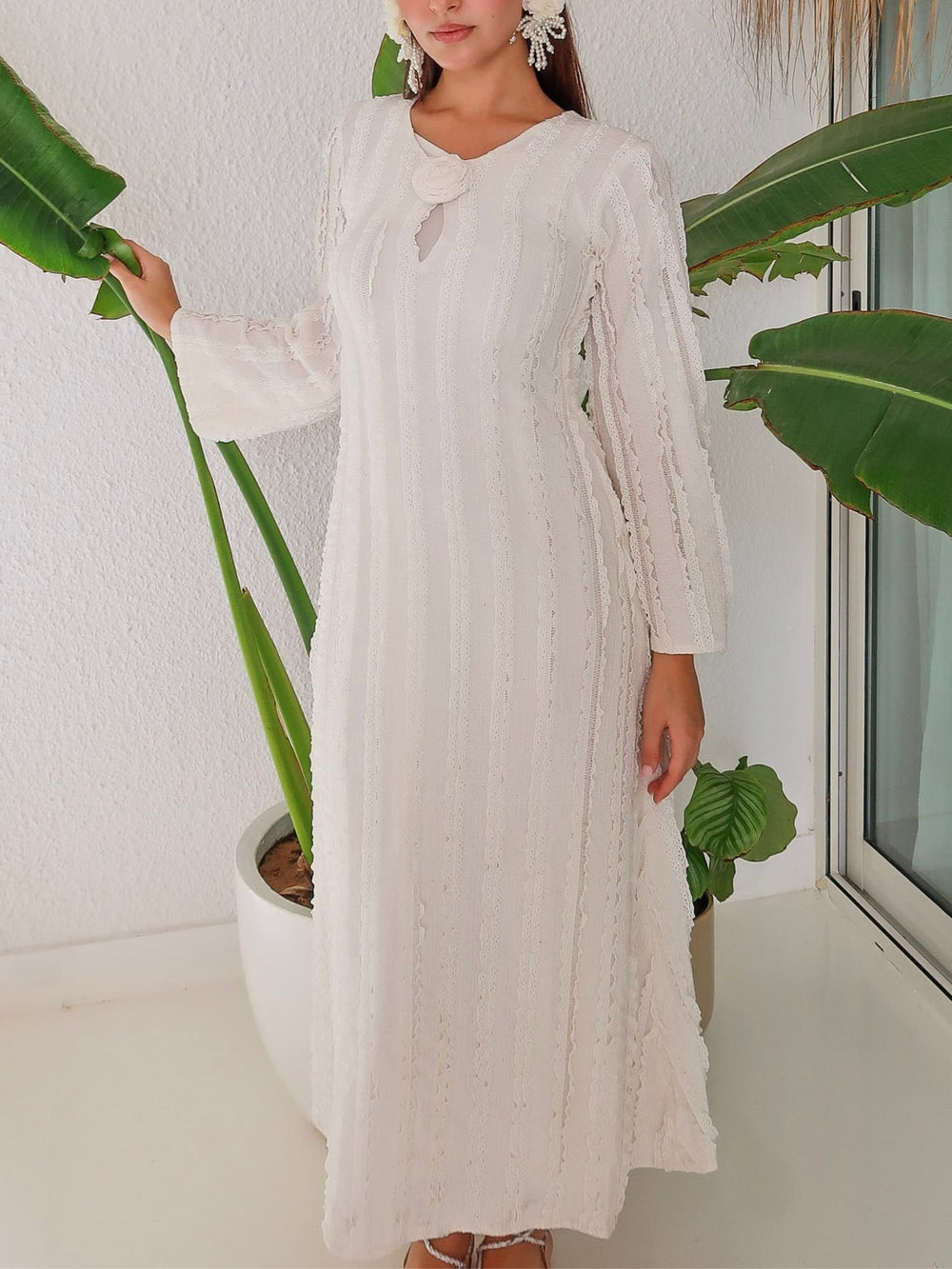 Romilly Crochet Rose Dress