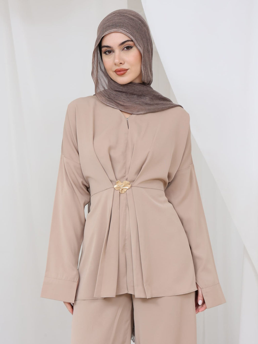 Vesa Pleat Buckle Shirt