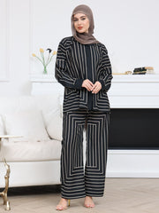 Ivana Black Stripes Pants