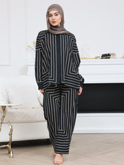 Ivana Black Stripes Shirt