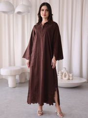 Canyon Embroidered Brown Tunic