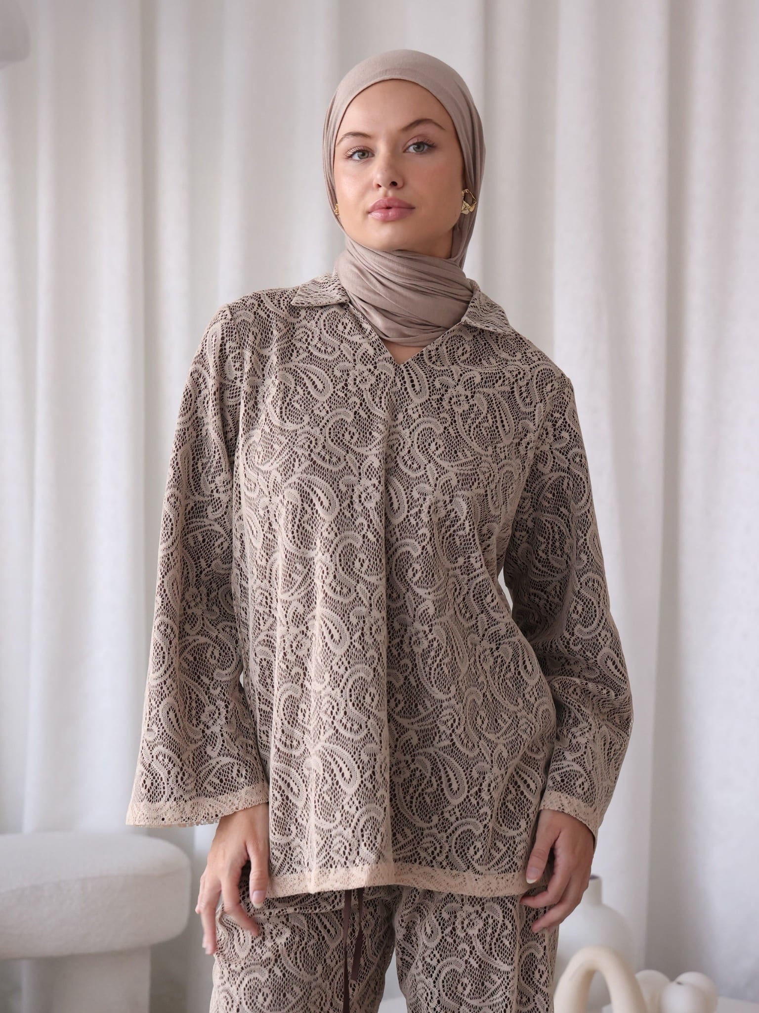 Mielle Paisley Beige Shirt