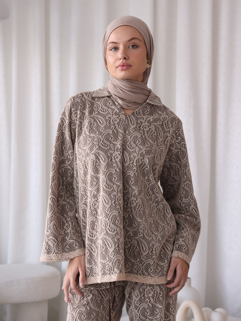Mielle Paisley Beige Shirt