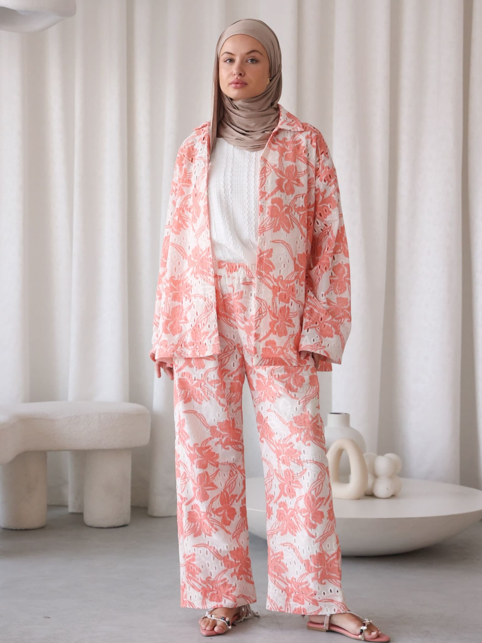Amalfi Floral Crochet Pants