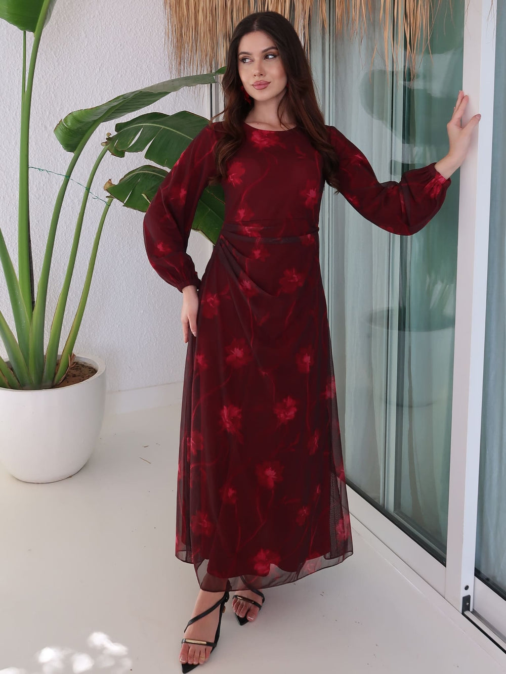 Charlotte Mesh Long Dress