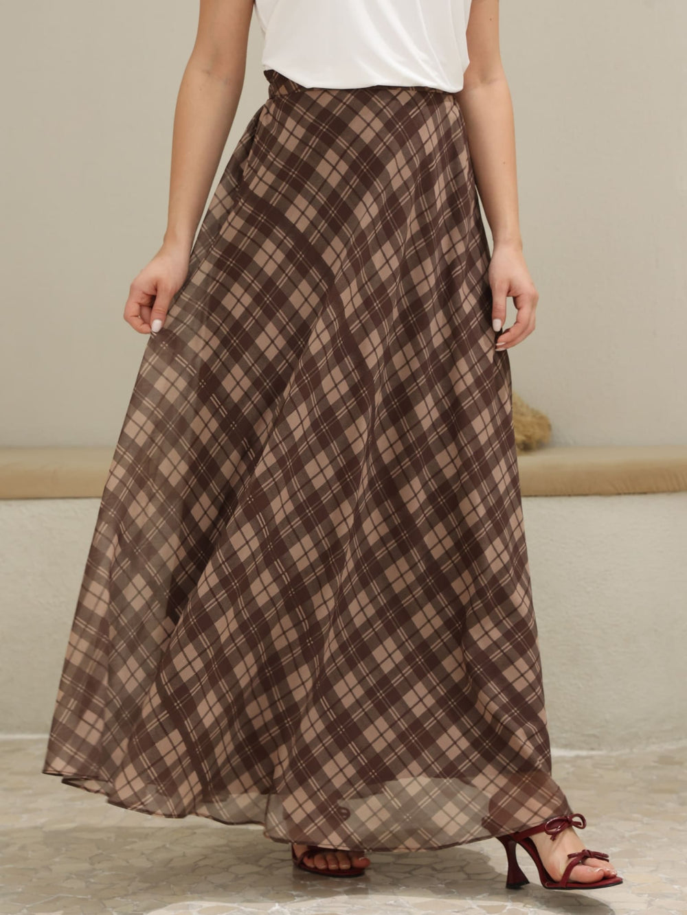 Eressa Checkered Skirt