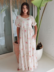 Solene Floral Long Dress