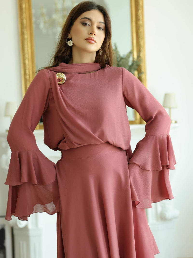 Elliot Pink Chiffon Skirt