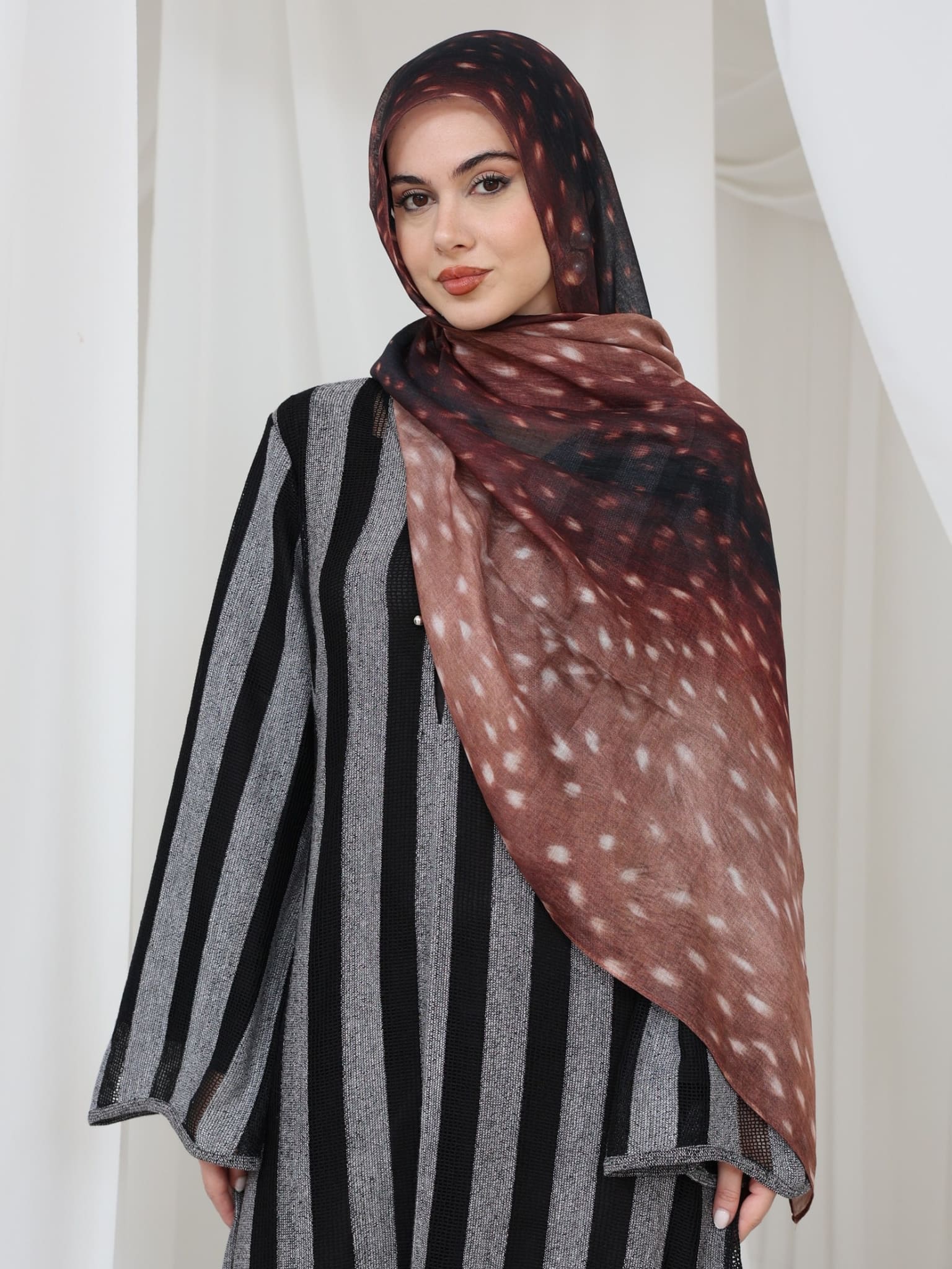 Breathable Deer Pattern Hijab/Stole