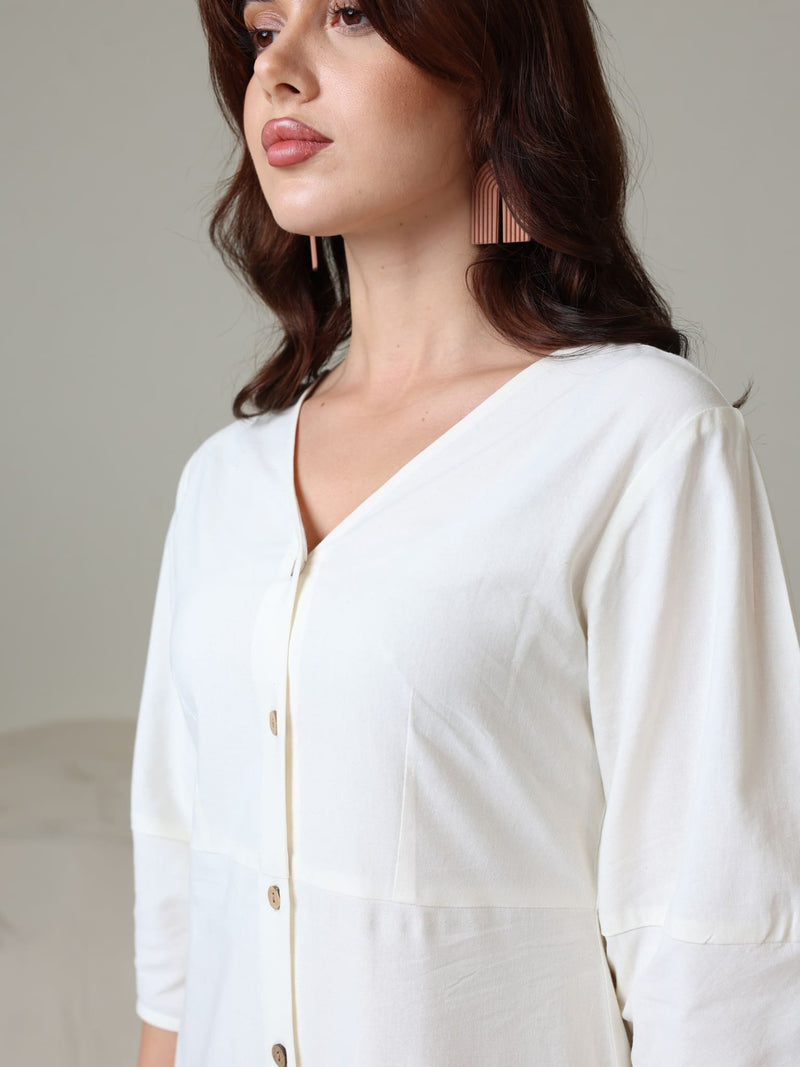 Darcy White Linen Dress