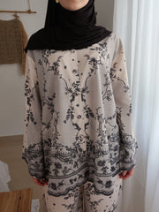 Milana Black Lace Shadow Shirt