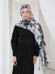 Breathable Soft Lacey Printed Hijab/Stole