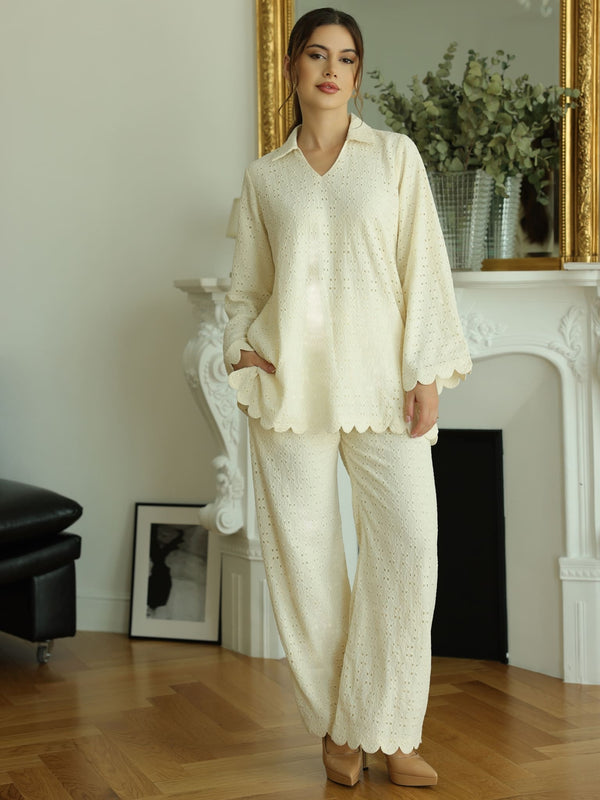 Cassia Crochet Pants