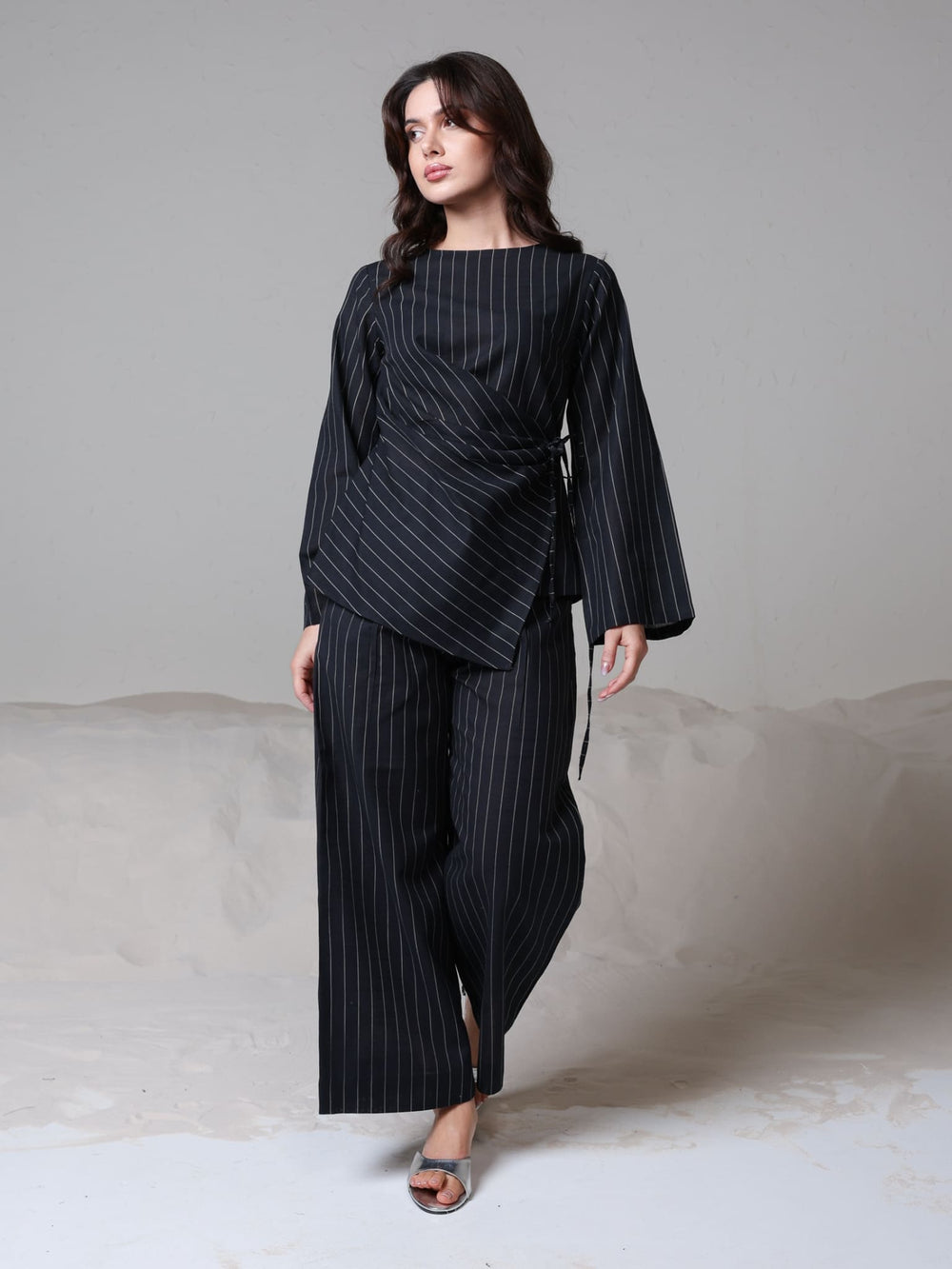 Frieda Wrap Stripe Pants