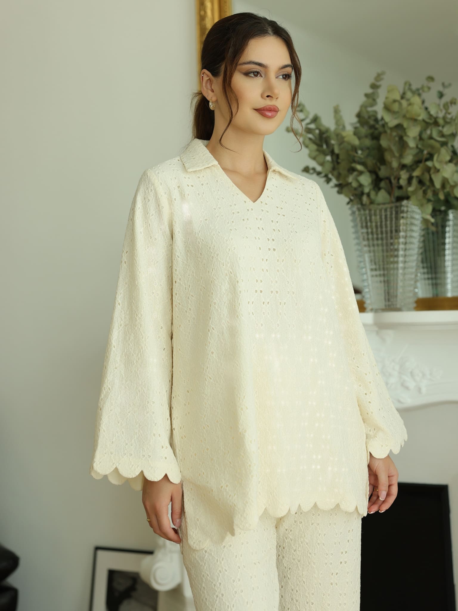 Cassia Crochet Shirt