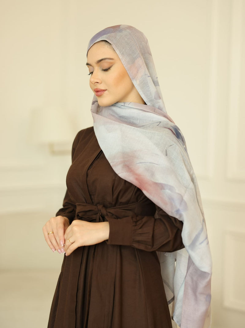 Terracotta Printed Hijab