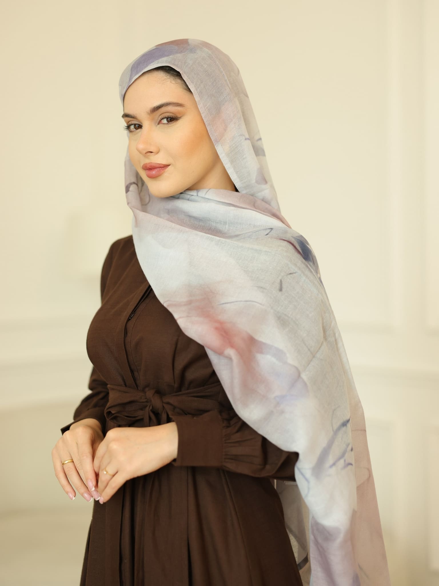 Terracotta Printed Hijab