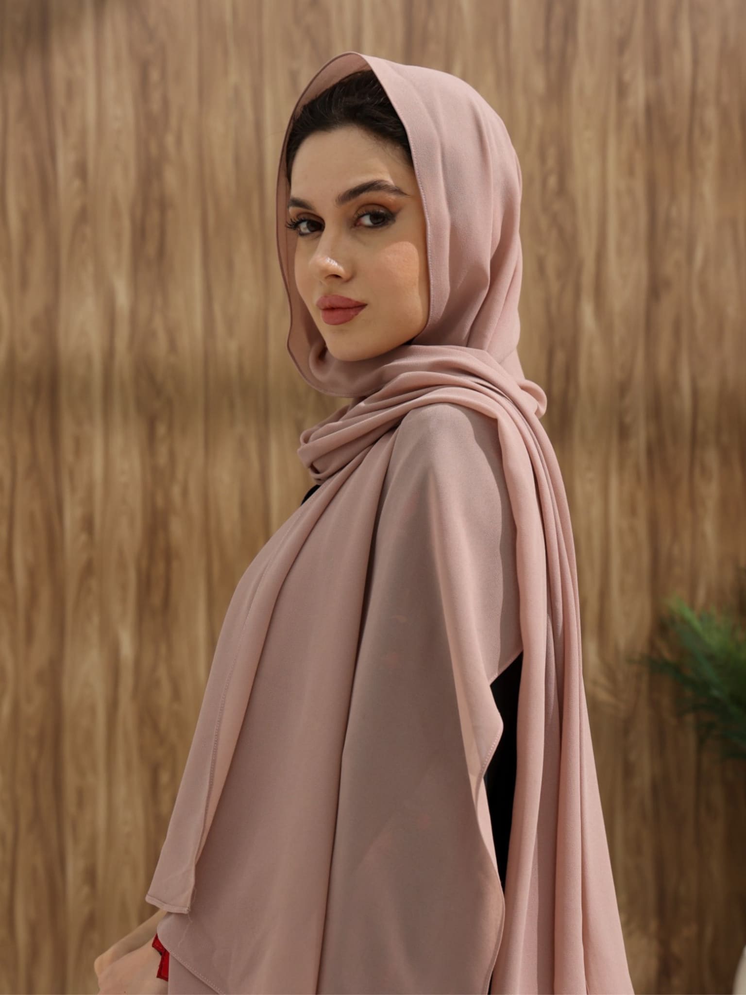 Ainsley Beige Chiffon Stole