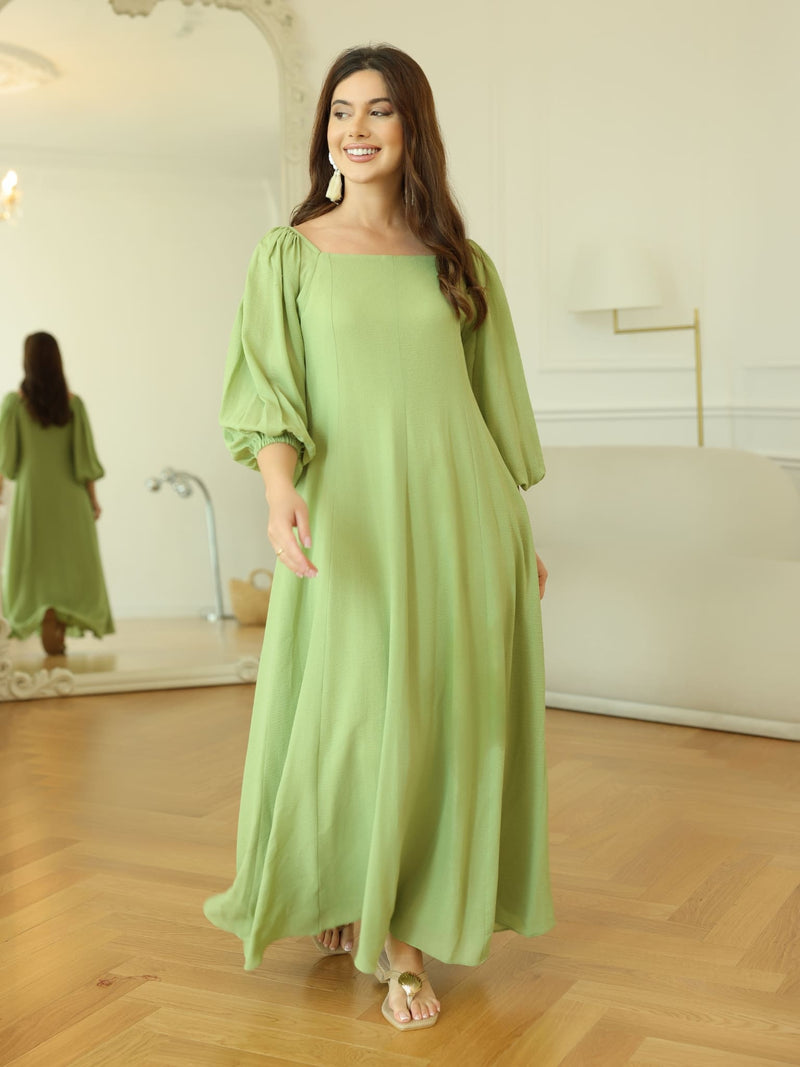 Plumpet Green Long Dress