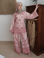 Milana Pink Lace Shadow Pants