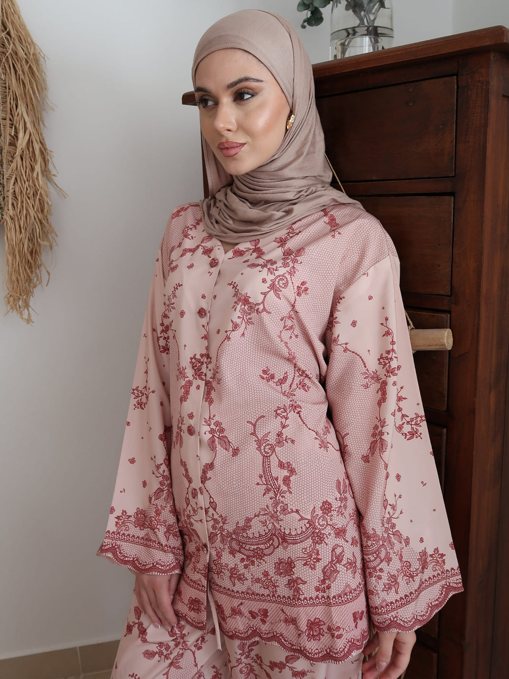Milana Pink Lace Shadow Shirt