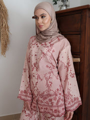 Milana Pink Lace Shadow Shirt