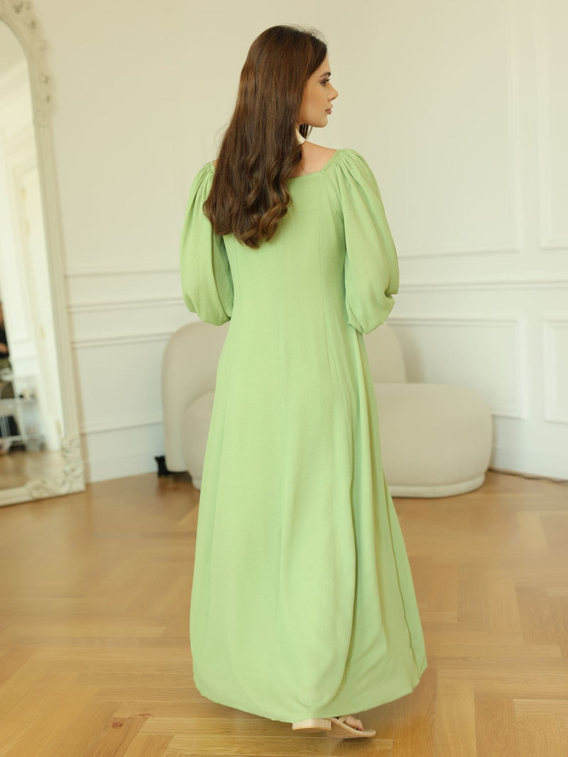 Plumpet Green Long Dress