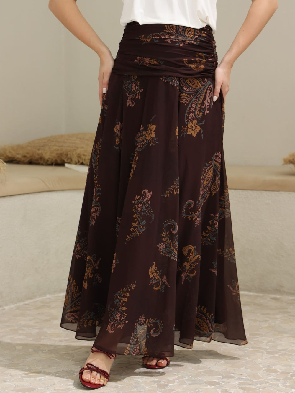 Cachemir Pleated Skirt