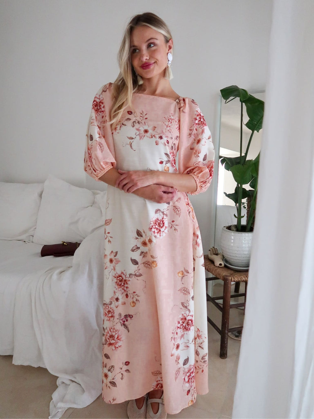 Valencia Floral Long Dress