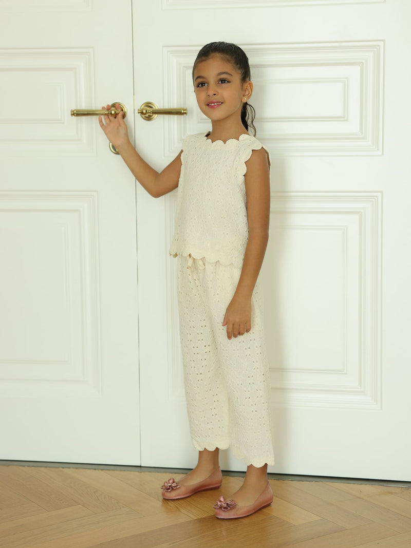 Mini Cassia Crochet Co Ord Set For Girls