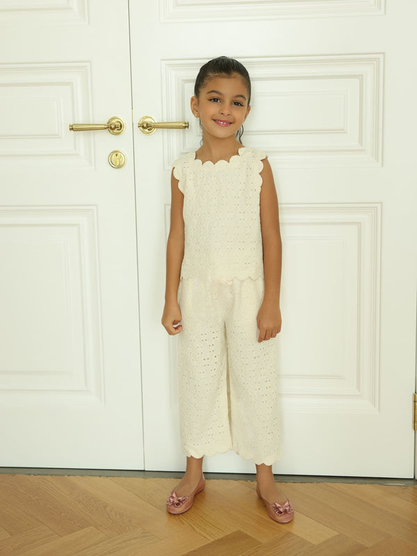 Mini Cassia Crochet Co Ord Set For Girls