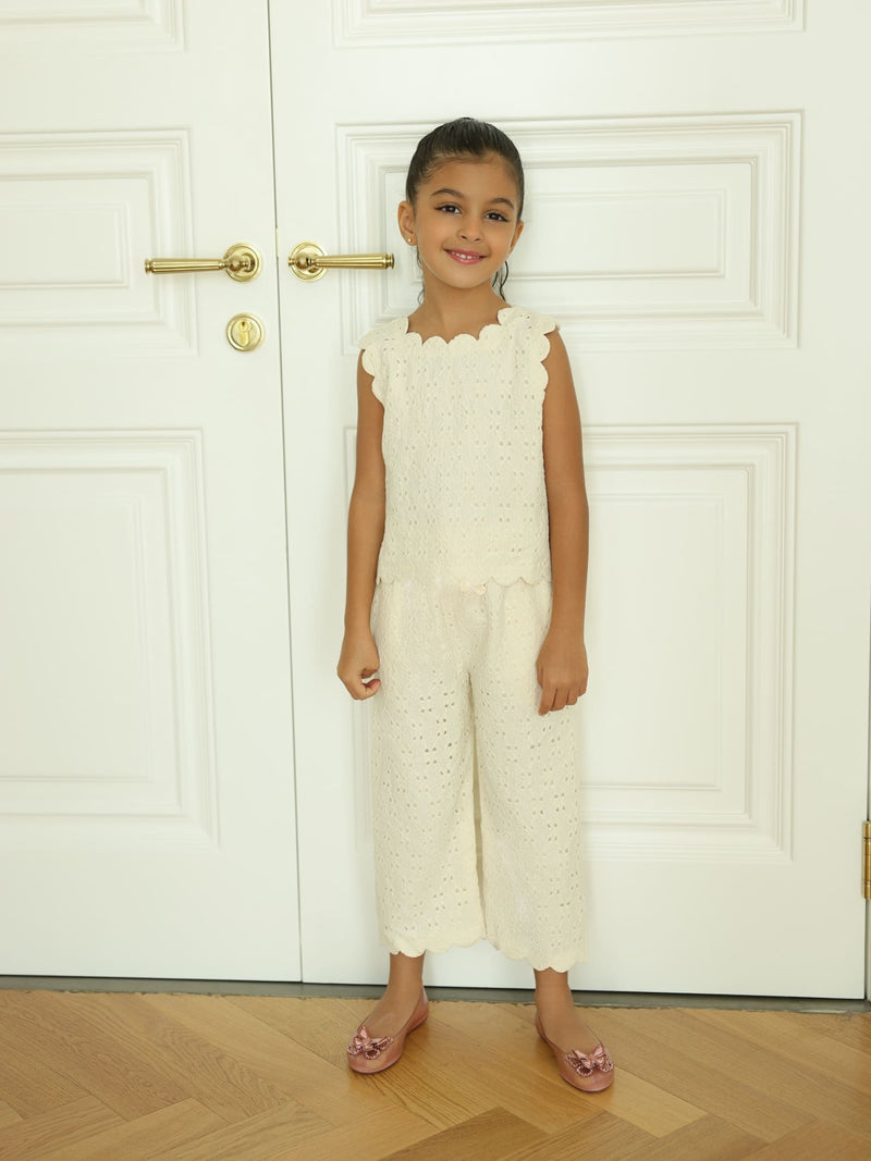 Mini Cassia Crochet Co Ord Set For Girls