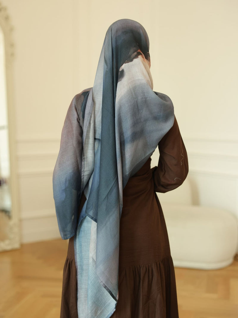 Ash Printed Hijab
