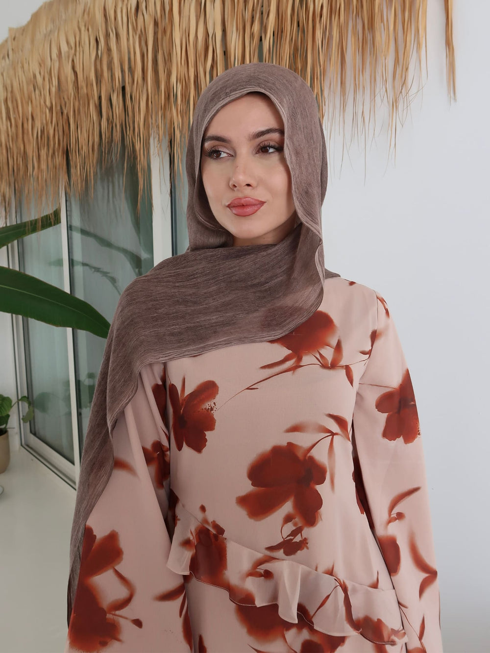 Pearla Eclipse Brown Stole / Scarf