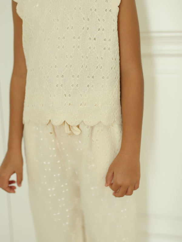 Mini Cassia Crochet Co Ord Set For Girls